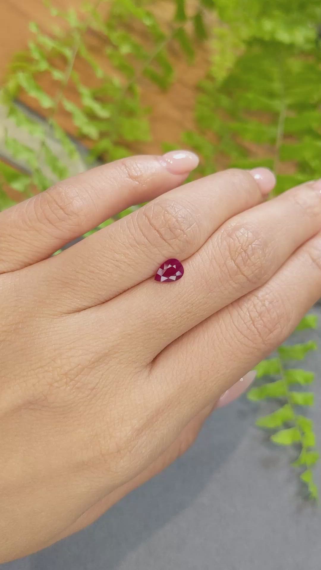 0.87 Ct. Ruby from Burma (Myanmar) Size Video