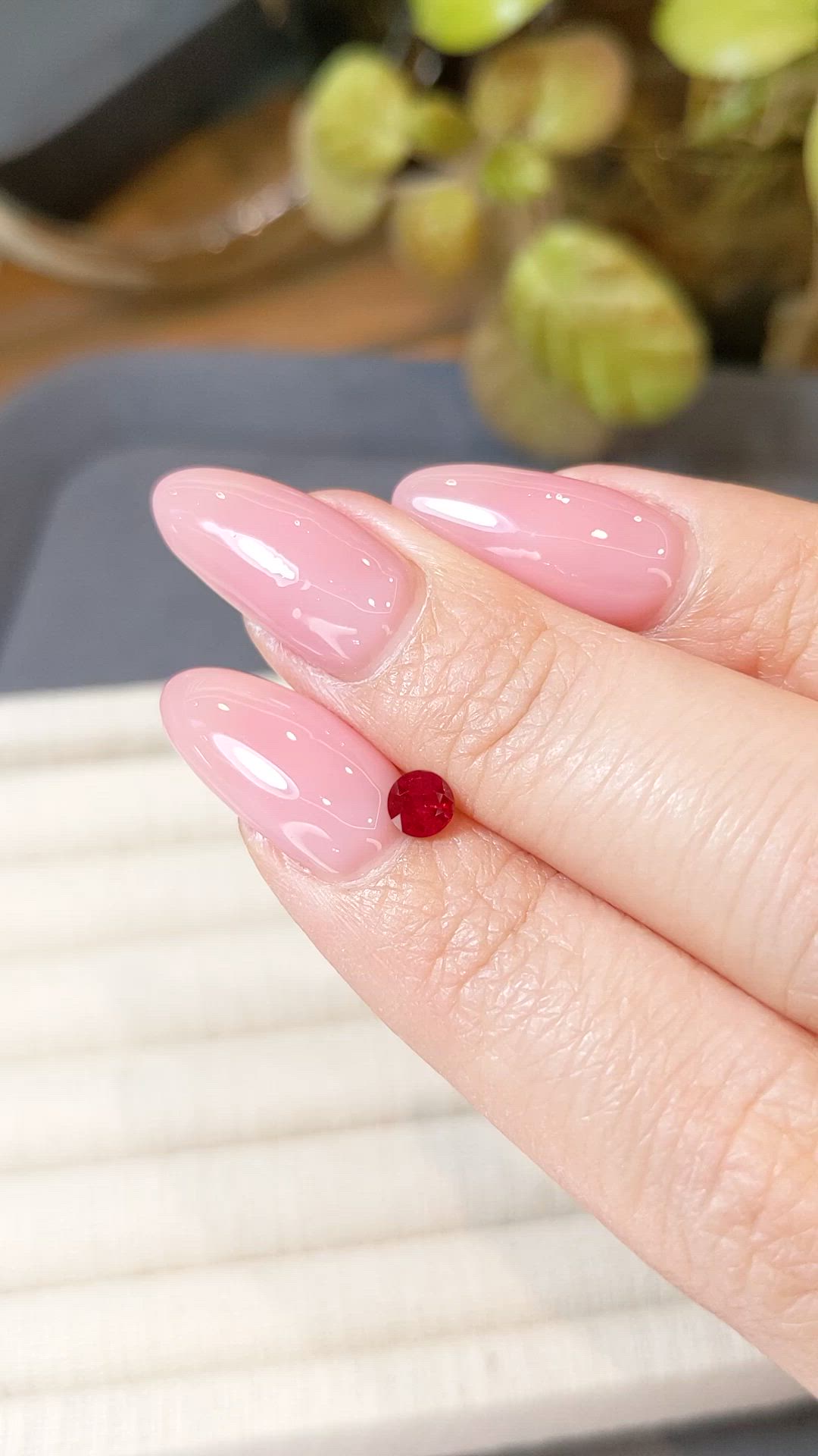 0.39 Ct. Ruby from Mozambique Size Video