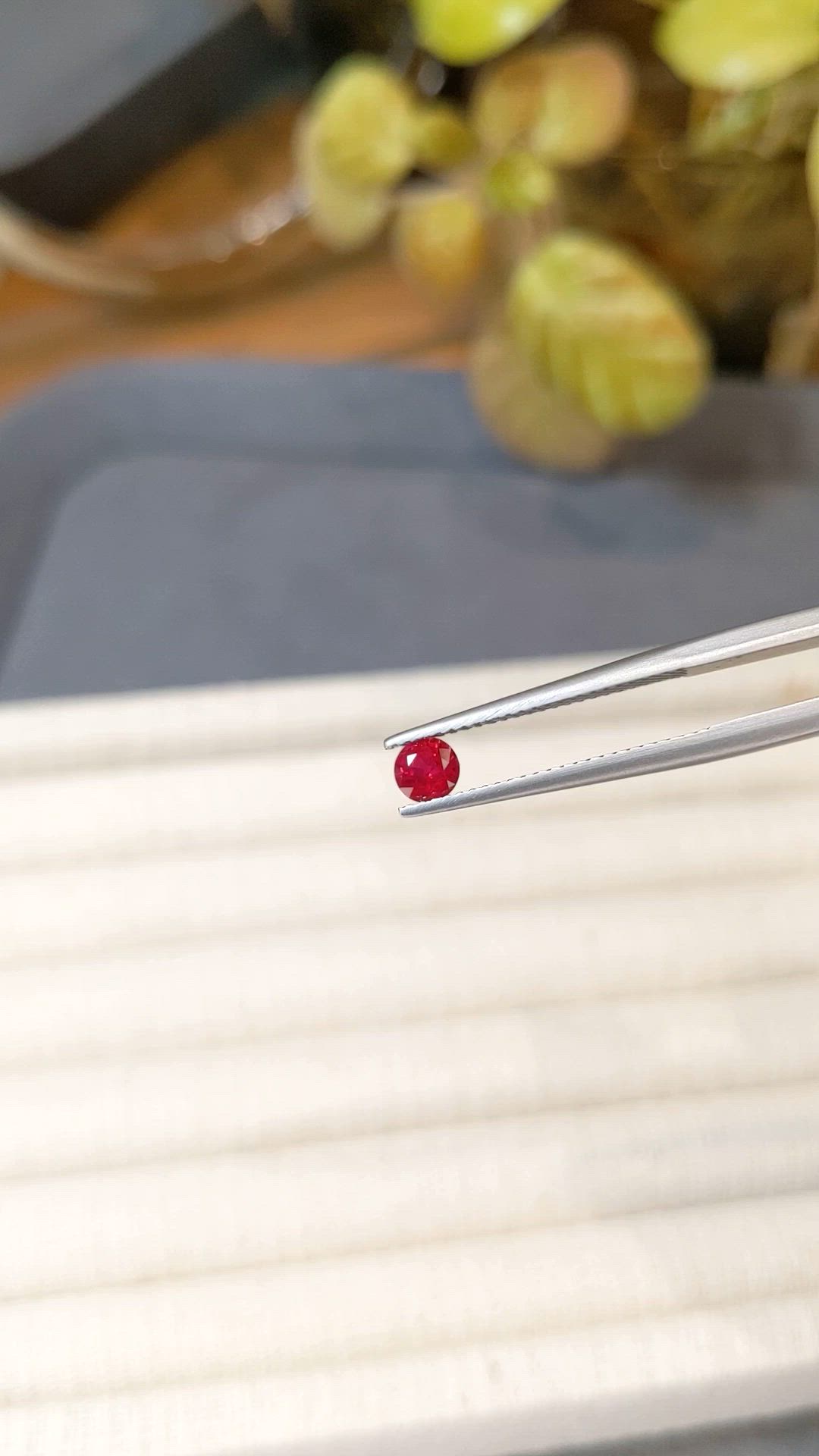 0.39 Ct. Ruby from Mozambique Size Video