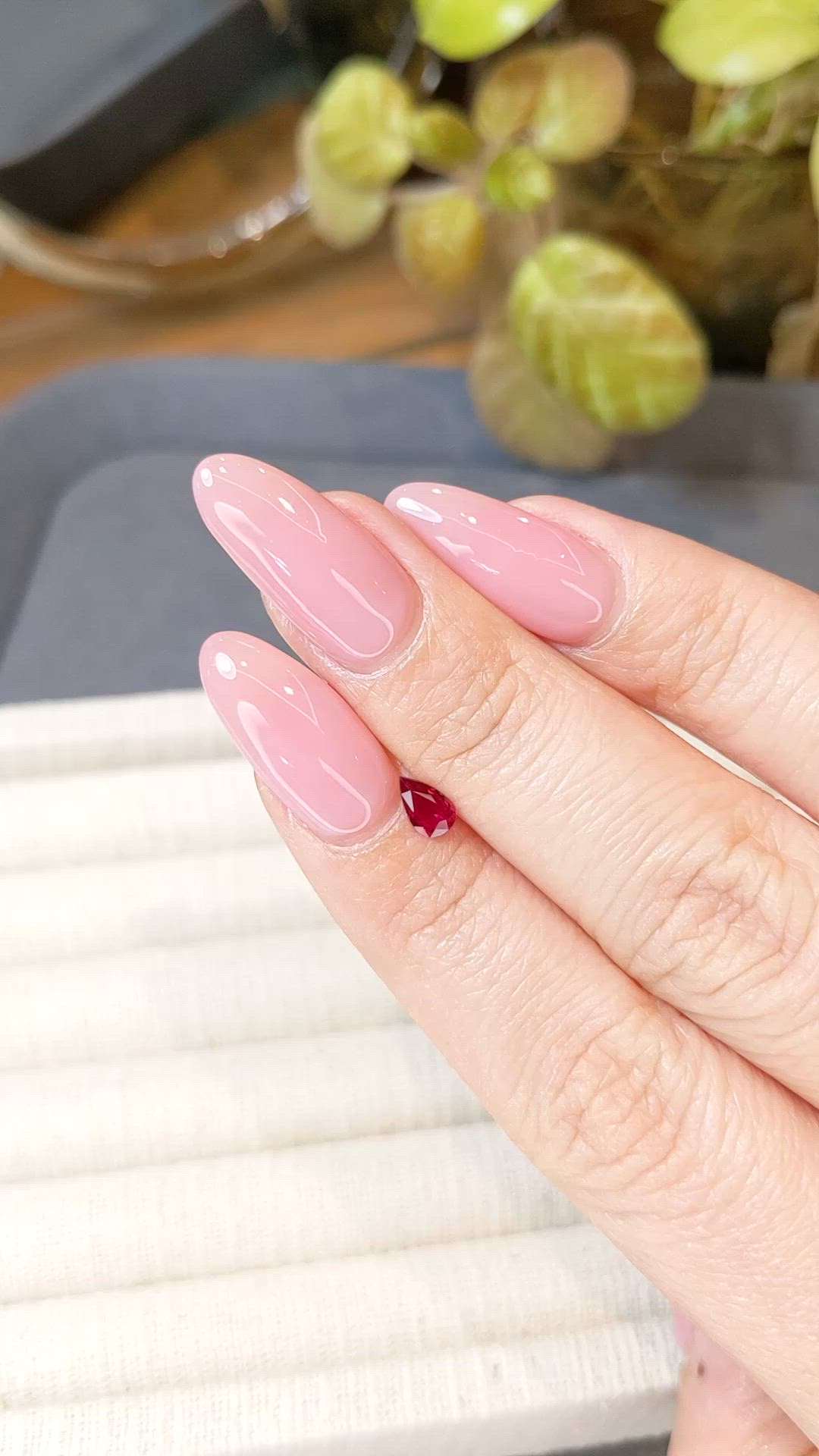 0.36 Ct. Pinkish Red Ruby from Mozambique Size Video