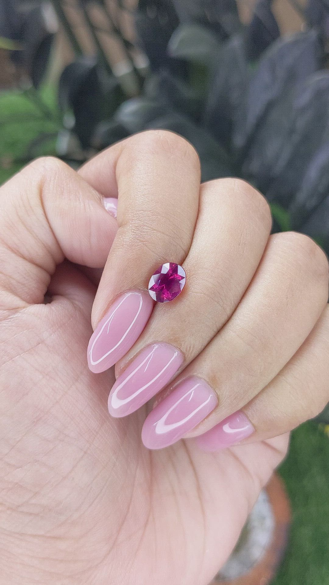 1.65 Ct. Pinkish Red Ruby from Madagascar Size Video
