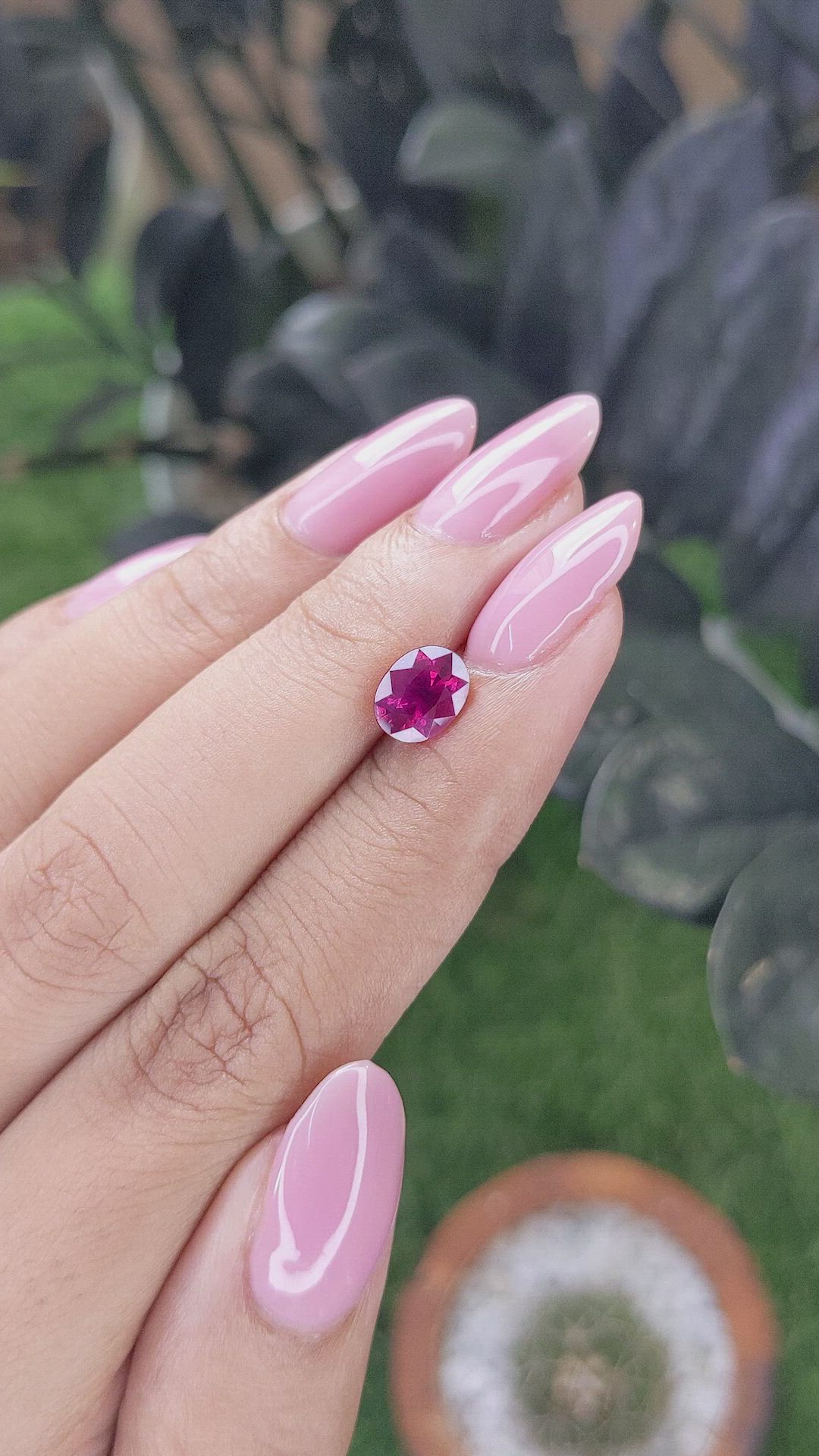 1.65 Ct. Pinkish Red Ruby from Madagascar Size Video