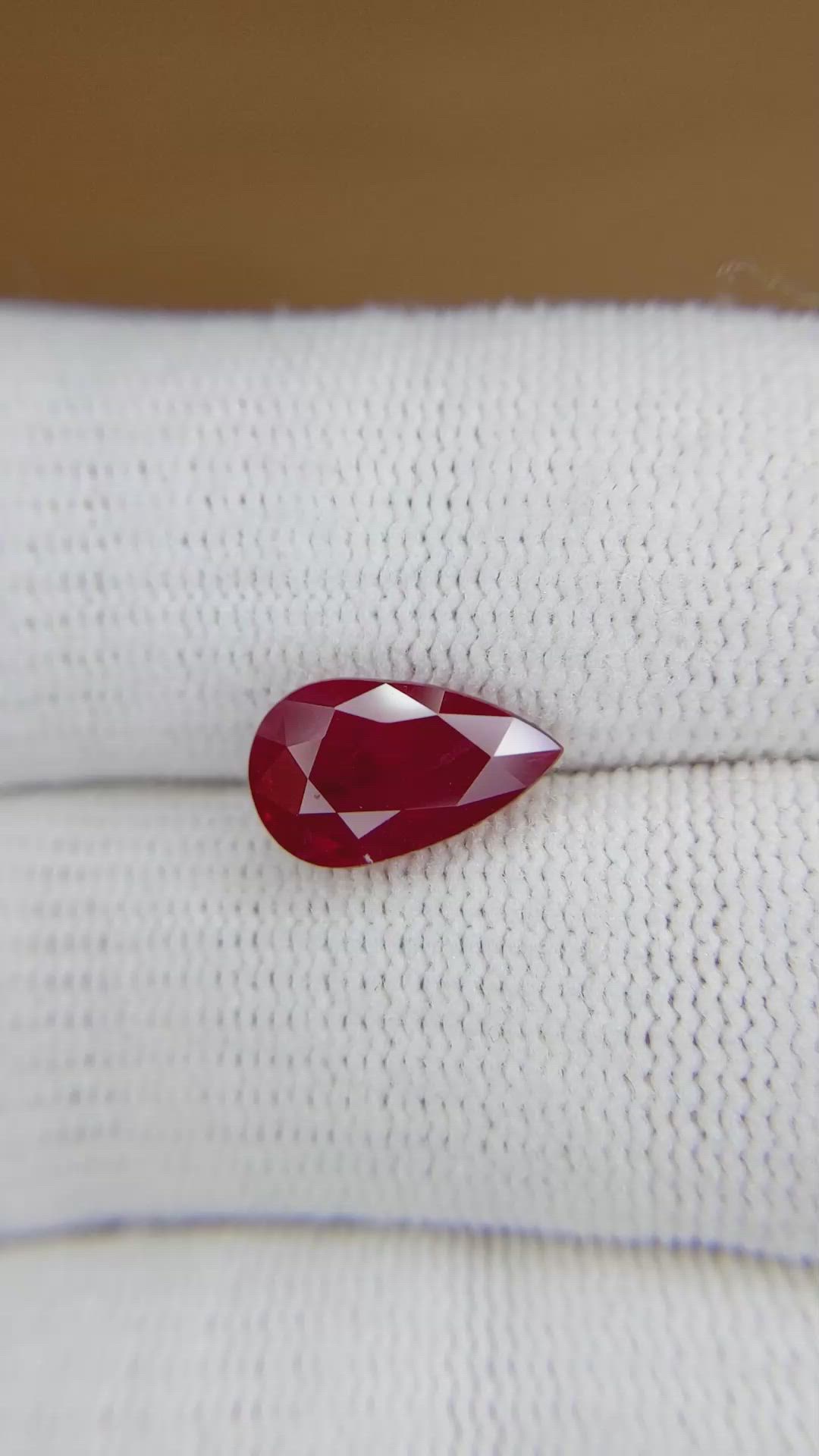 3.04 Ct. Ruby from Burma (Myanmar) Size Video