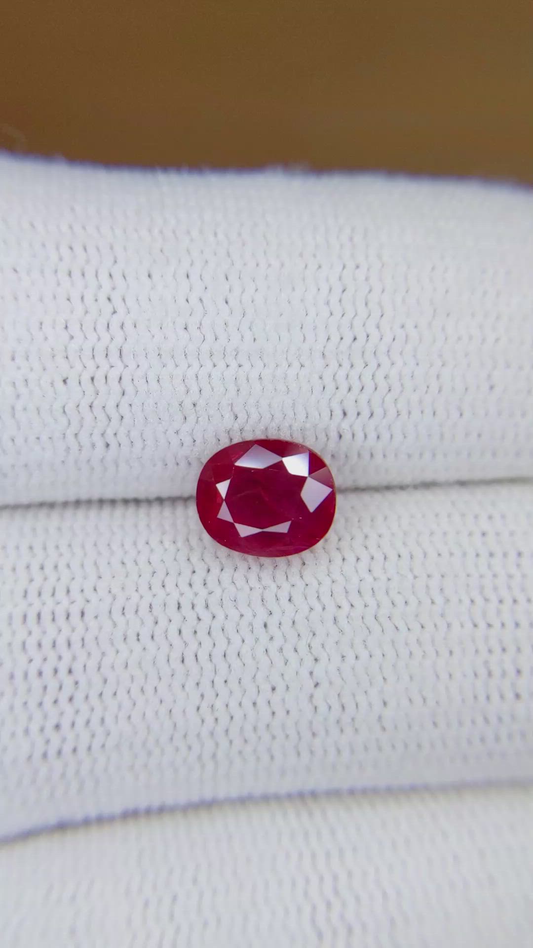 1.97 Ct. Ruby from Burma (Myanmar) Size Video