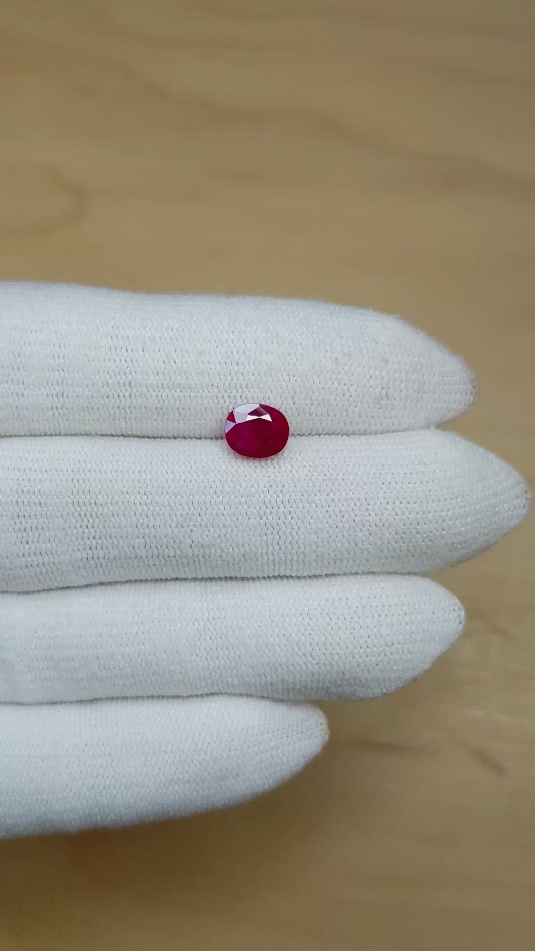 1.97 Ct. Ruby from Burma (Myanmar) Size Video