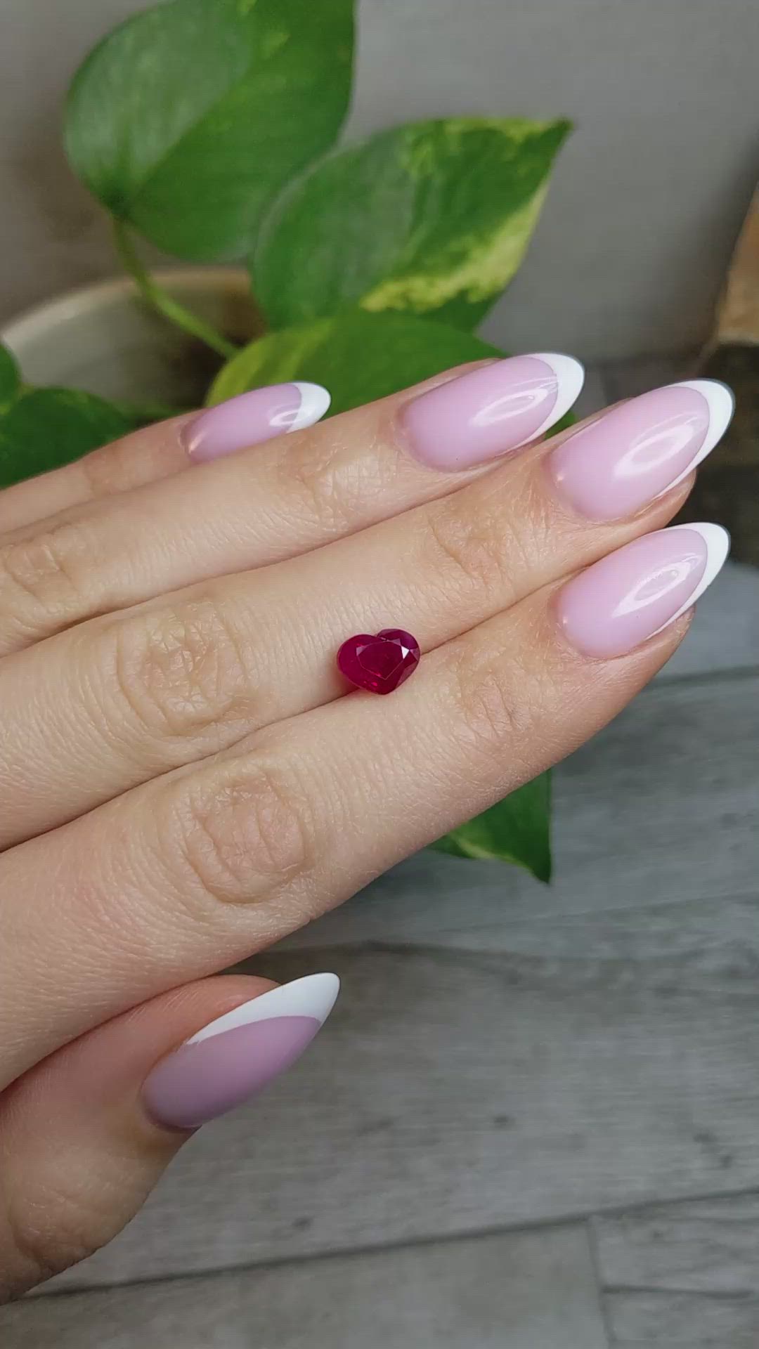 1.98 Ct. Pinkish Red Ruby from Burma (Myanmar) Size Video