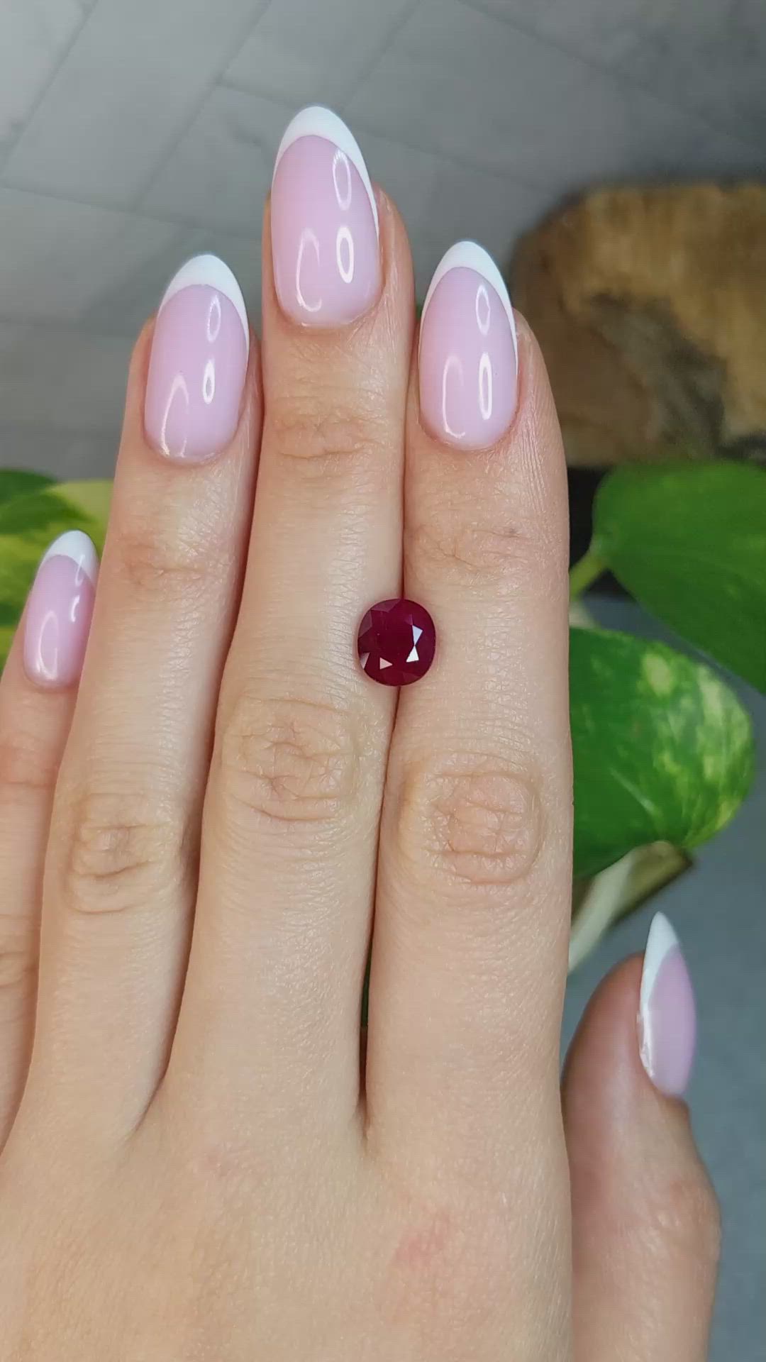 3.53 Ct. Ruby from Mozambique Size Video