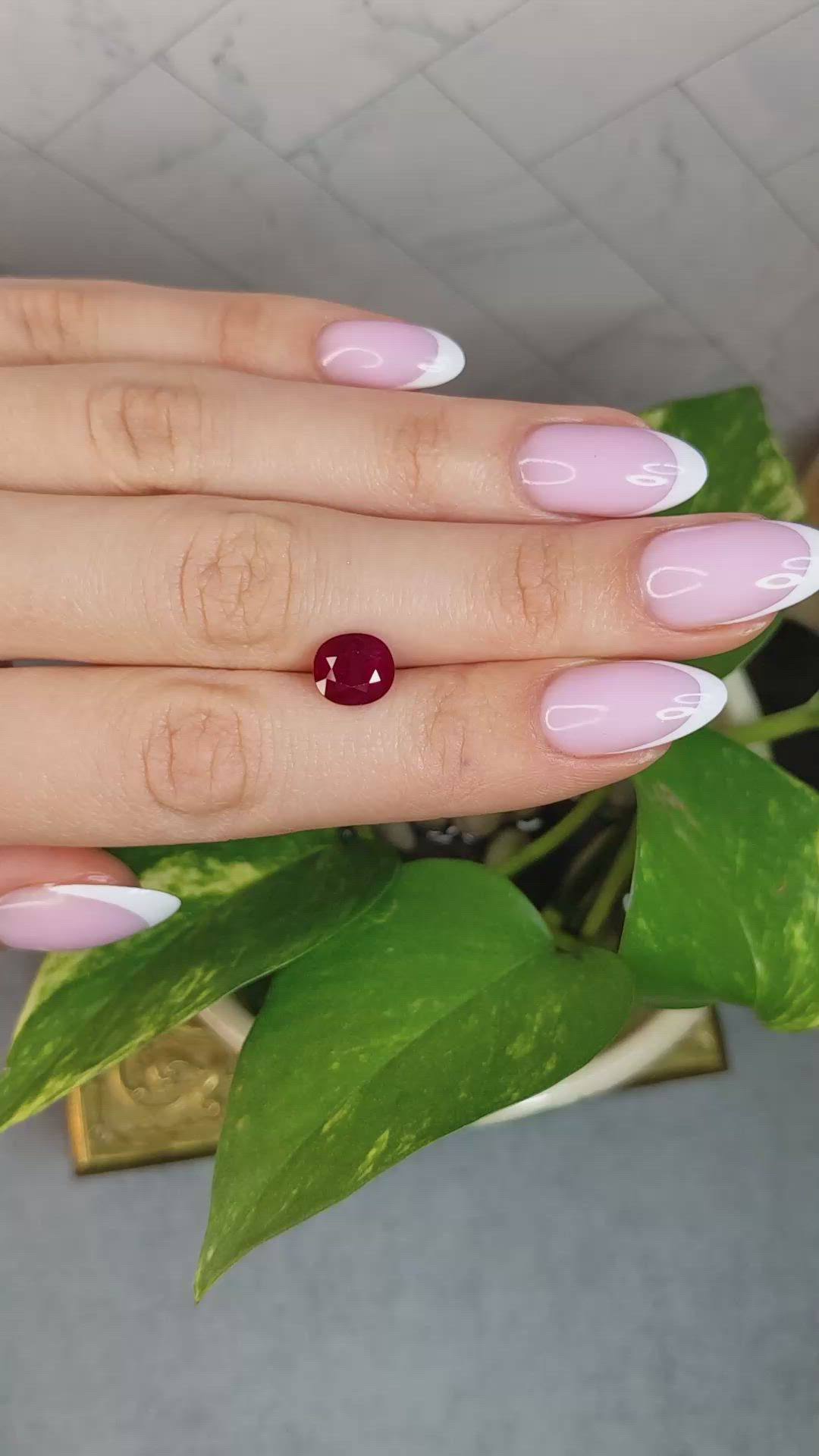3.53 Ct. Ruby from Mozambique Size Video