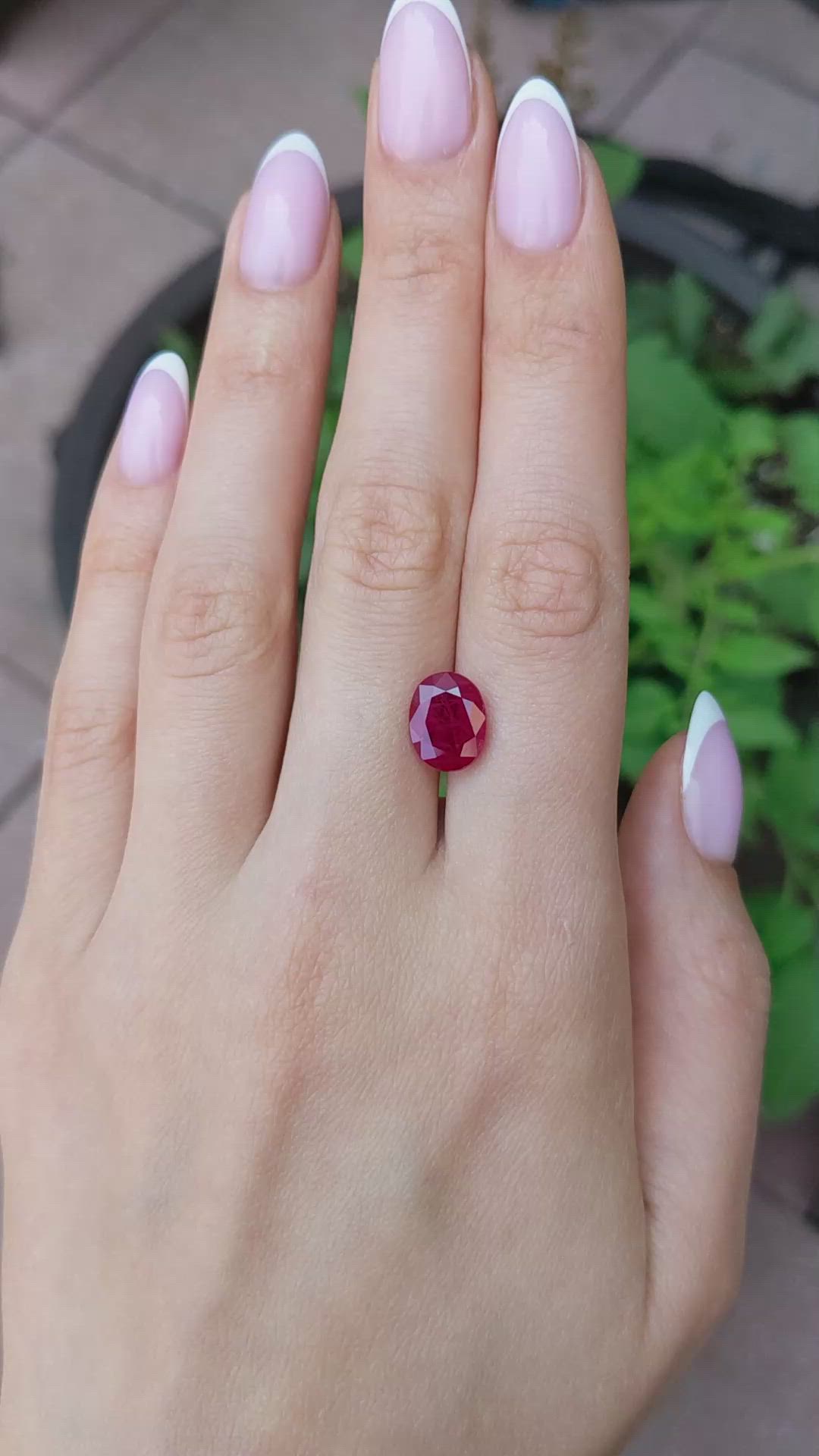 4.76 Ct. Ruby from Burma (Myanmar) Size Video