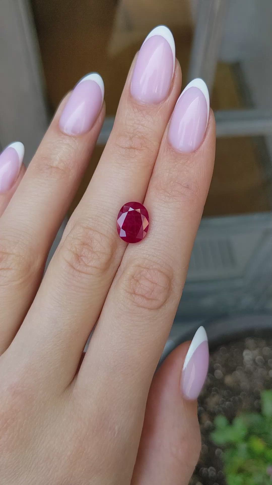 4.76 Ct. Ruby from Burma (Myanmar) Size Video