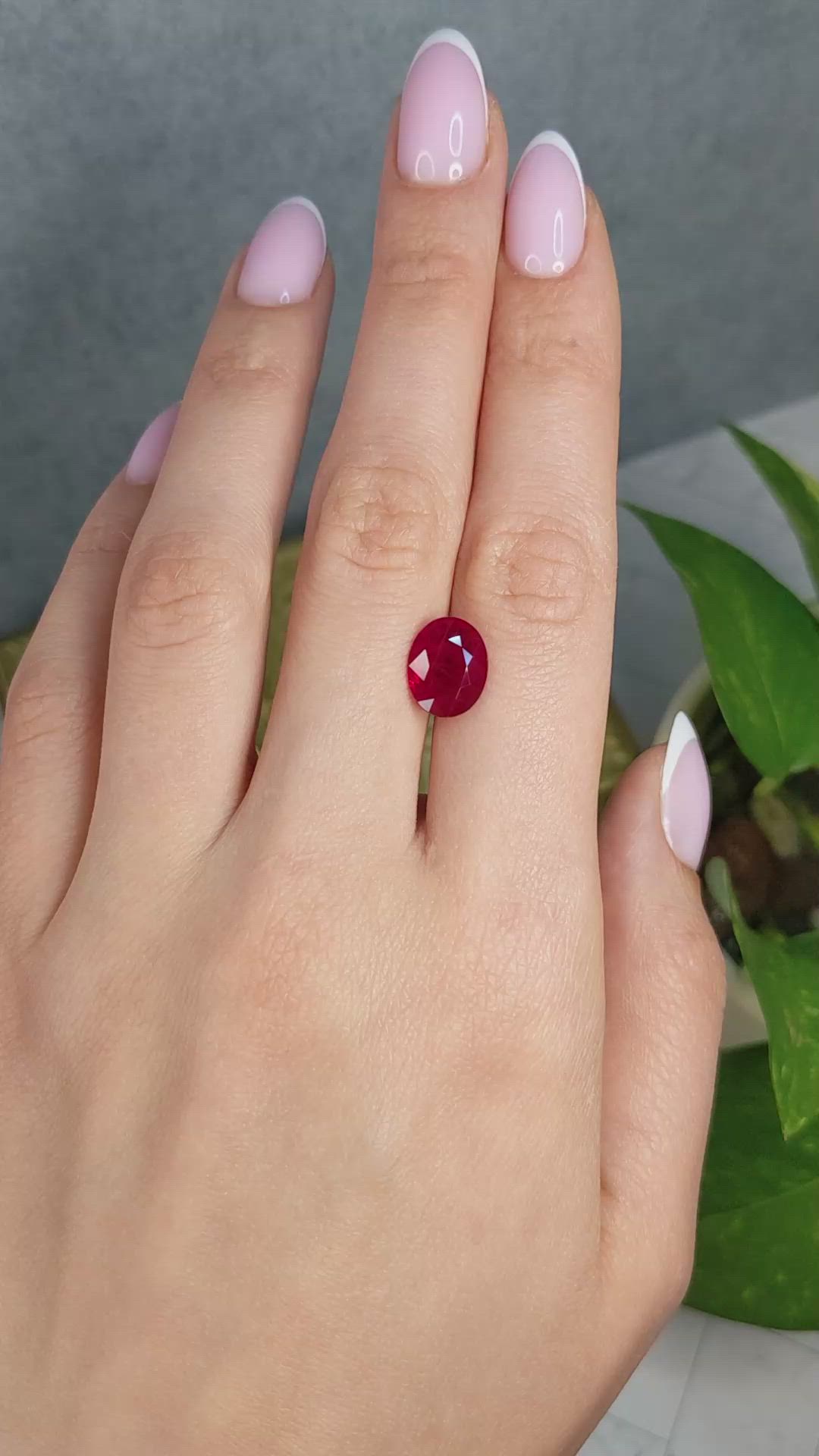 4.18 Ct. Ruby from Burma (Myanmar) Size Video