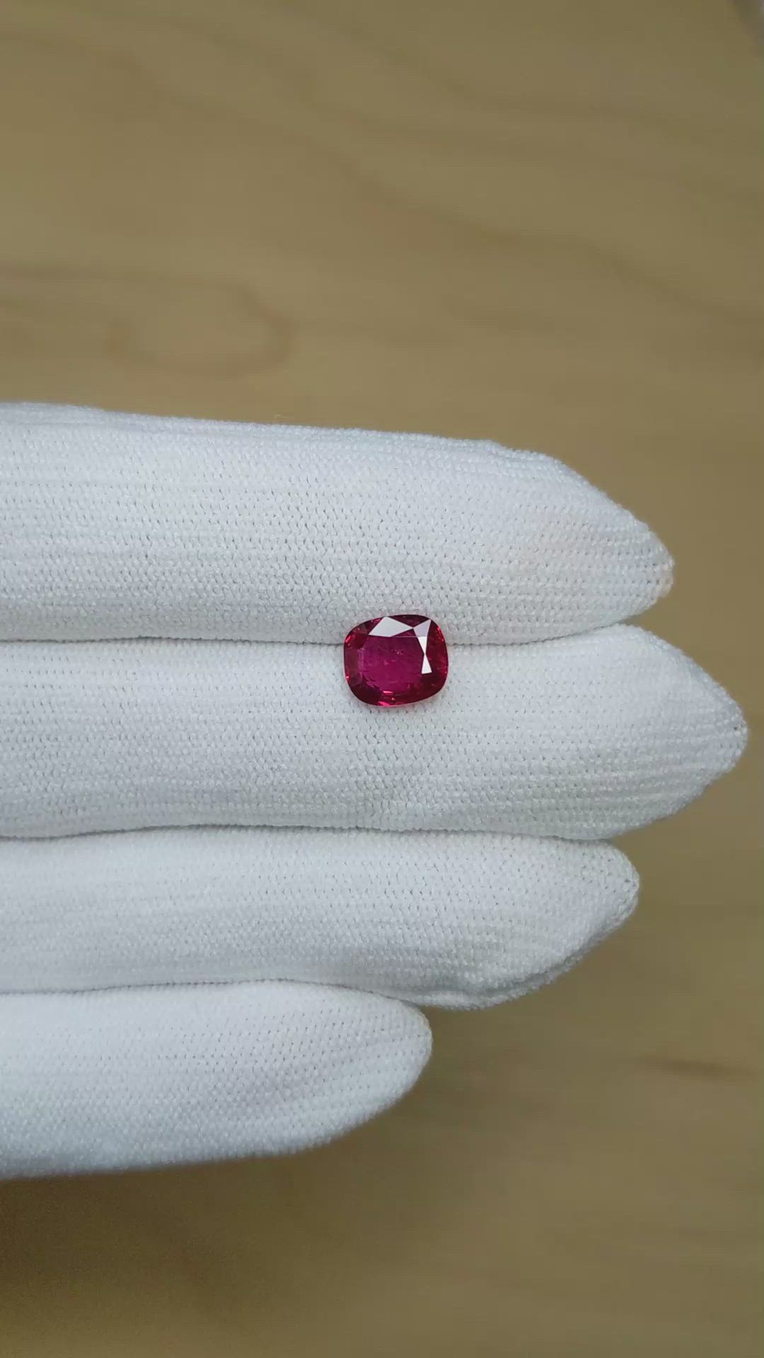 2.36 Ct. Ruby from Mozambique Size Video