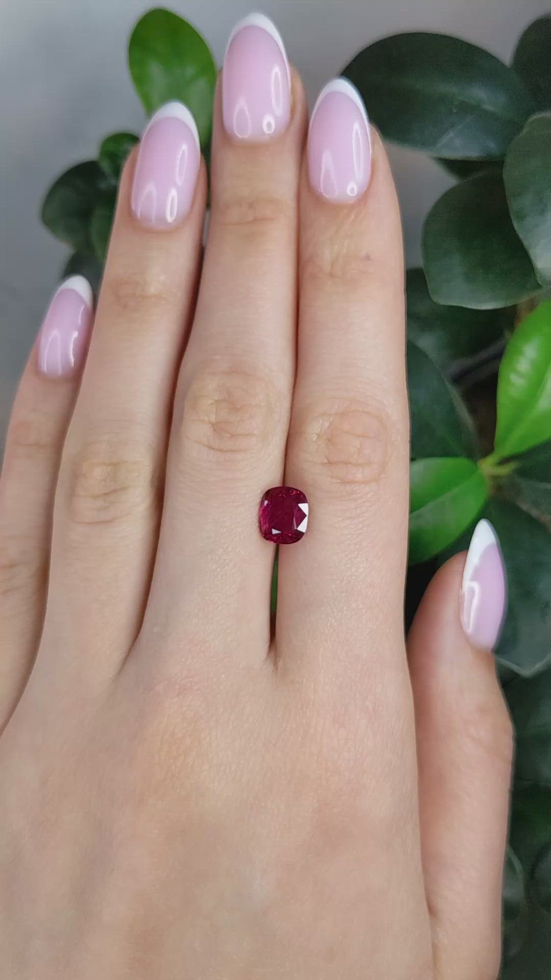2.36 Ct. Ruby from Mozambique Size Video