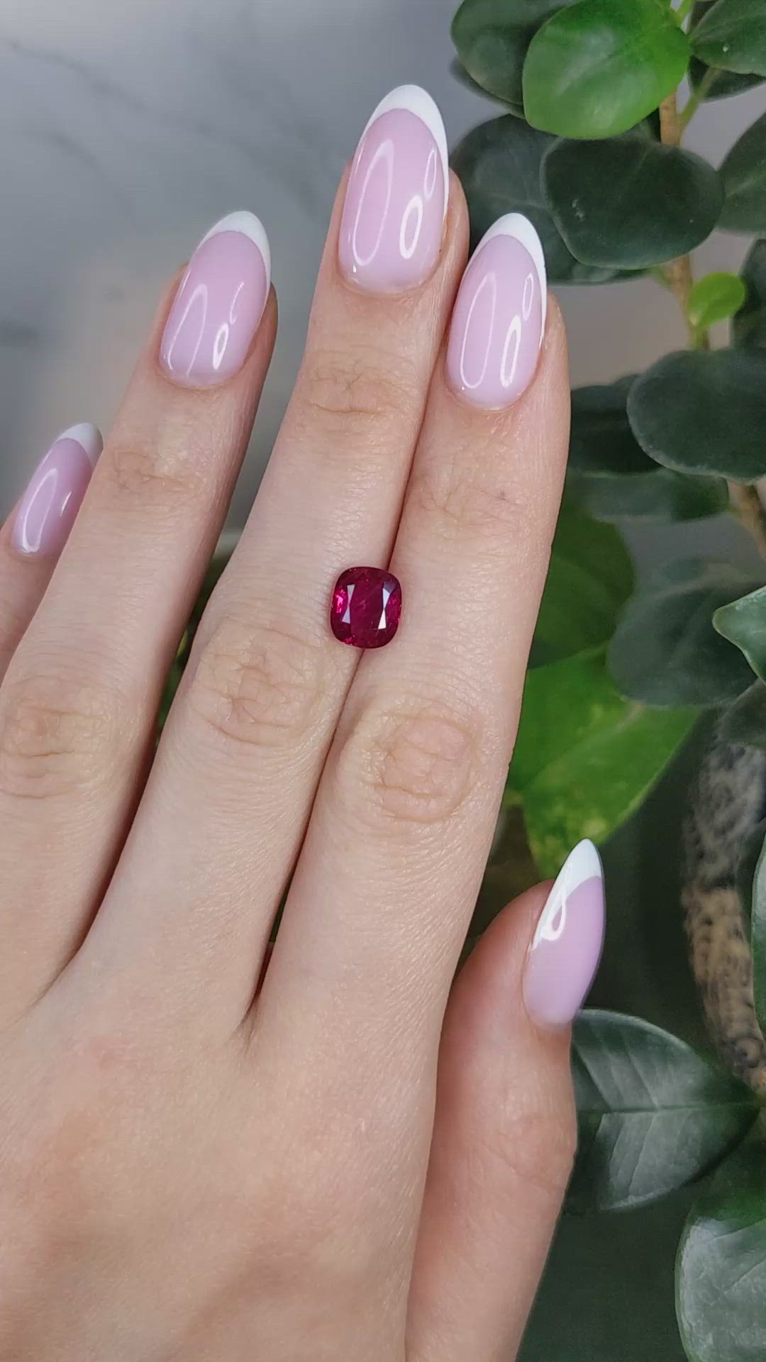 2.36 Ct. Ruby from Mozambique Size Video
