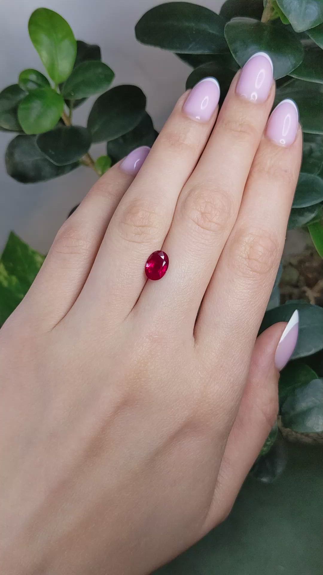 1.85 Ct. Ruby from Mozambique Size Video