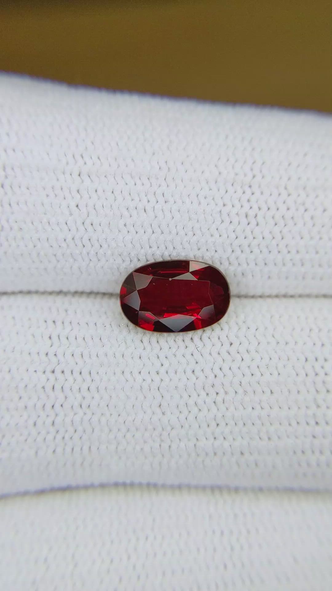 2.01 Ct. Ruby from Mozambique Size Video