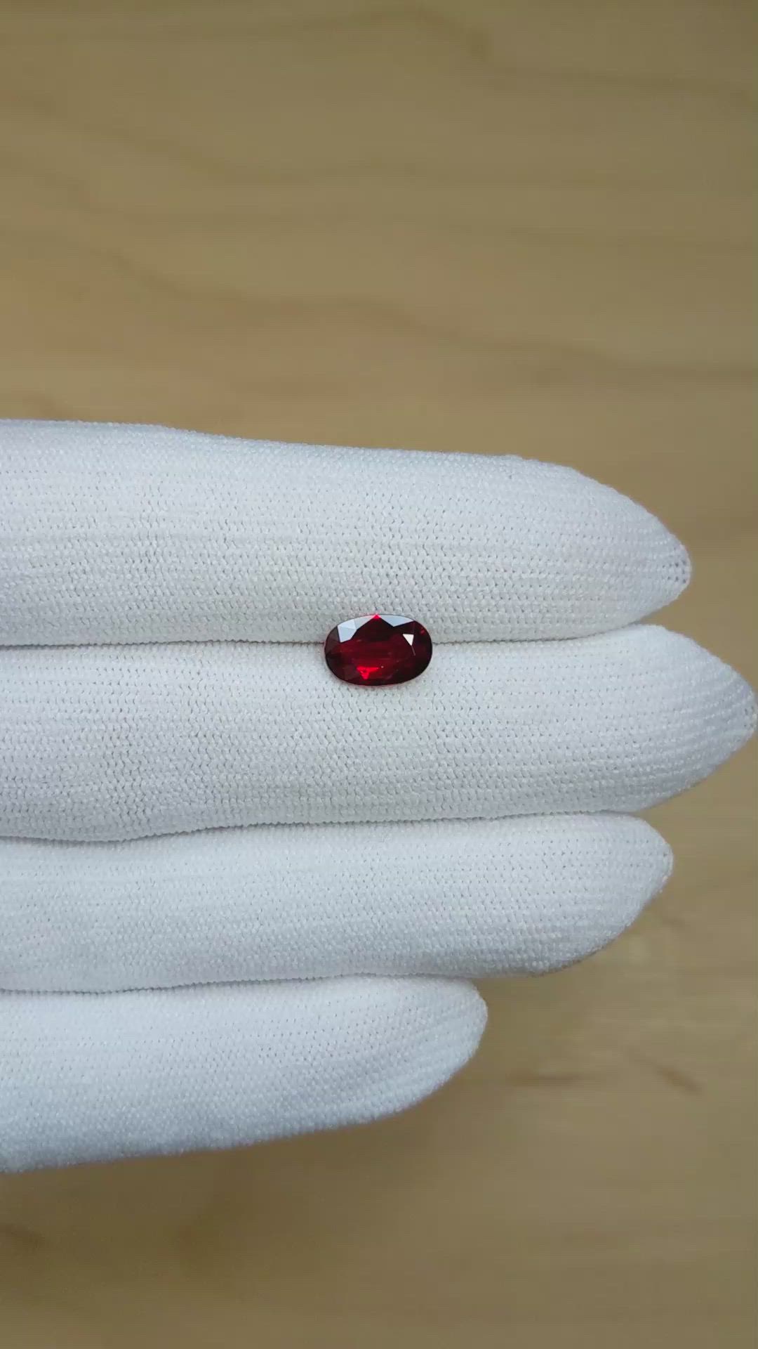 2.01 Ct. Ruby from Mozambique Size Video