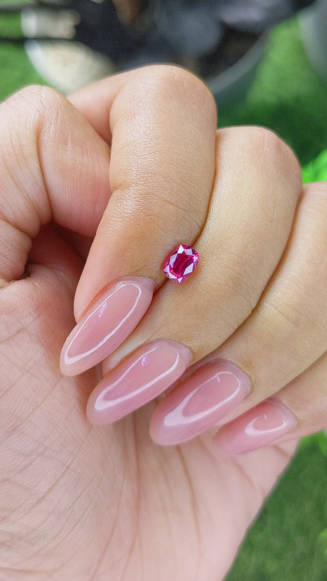 0.52 Ct. Pinkish Red Ruby from Tanzania Size Video