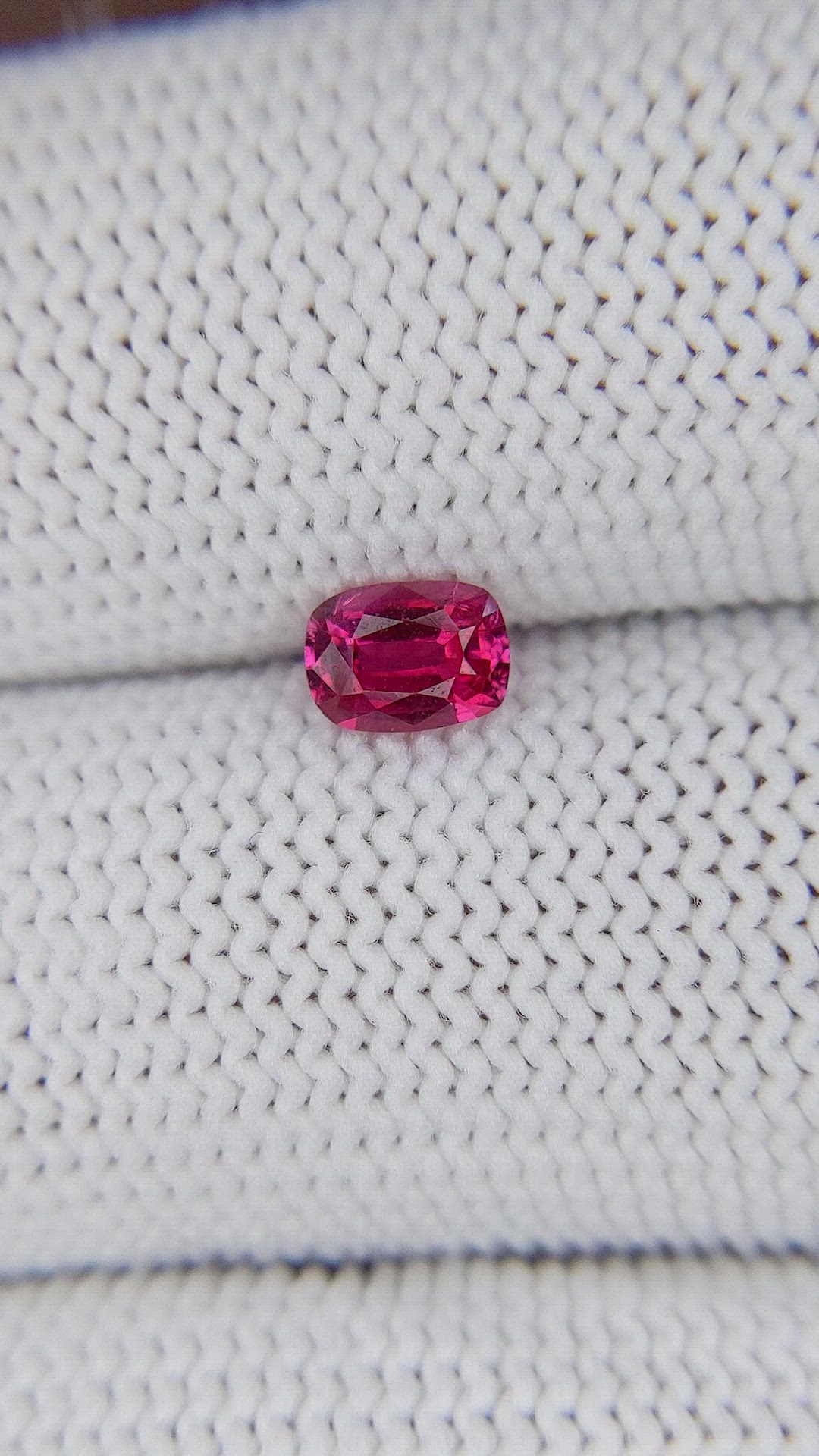 0.52 Ct. Pinkish Red Ruby from Tanzania Size Video