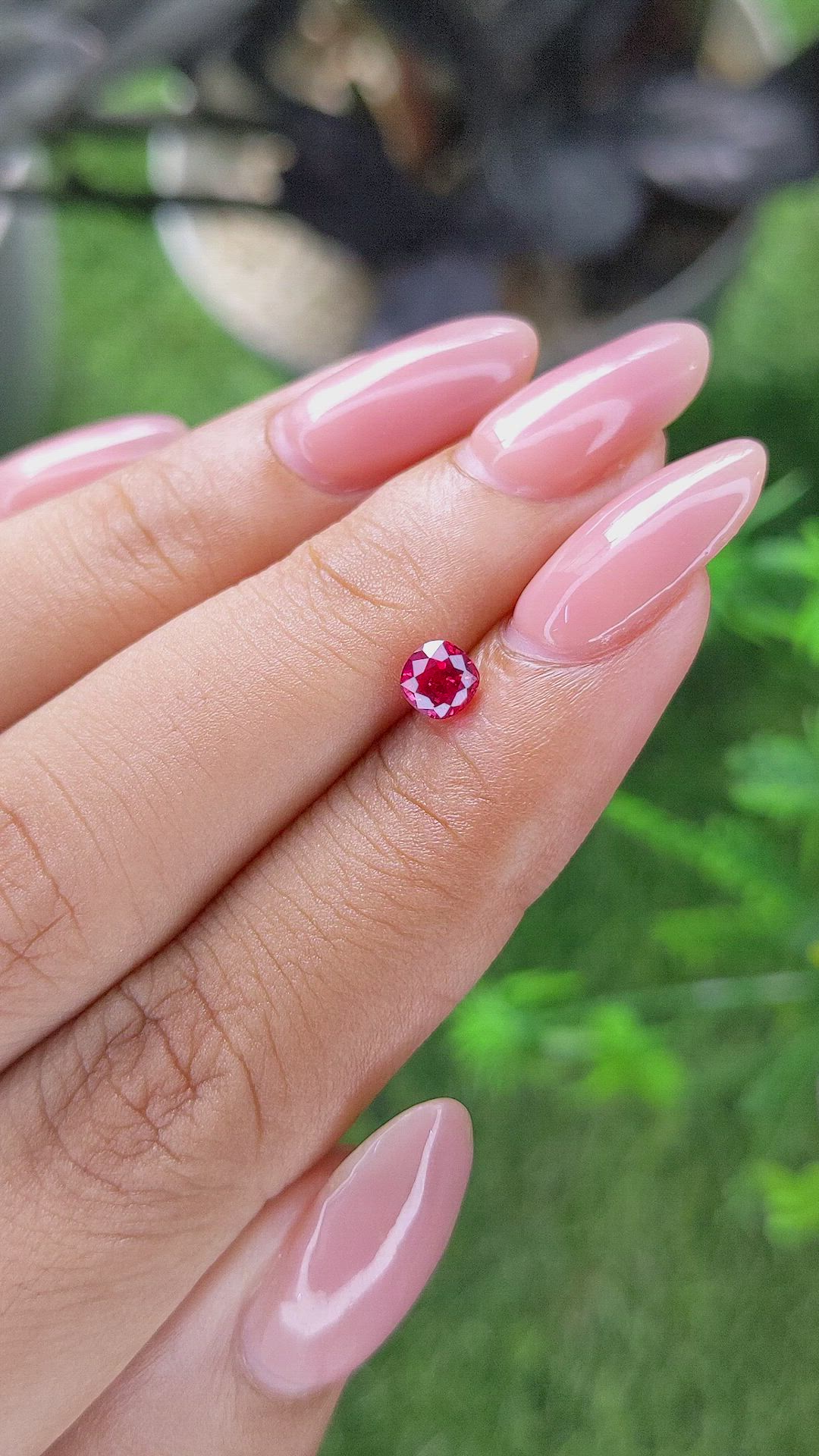 0.50 Ct. Pinkish Red Ruby from Tanzania Size Video