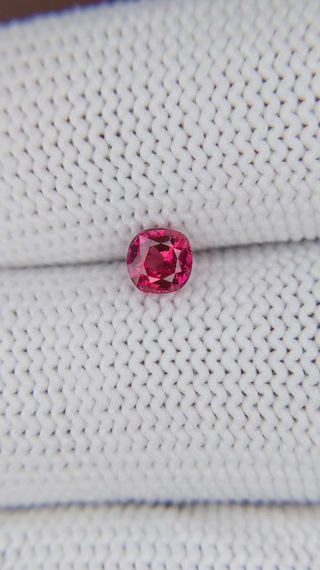 0.50 Ct. Pinkish Red Ruby from Tanzania Size Video