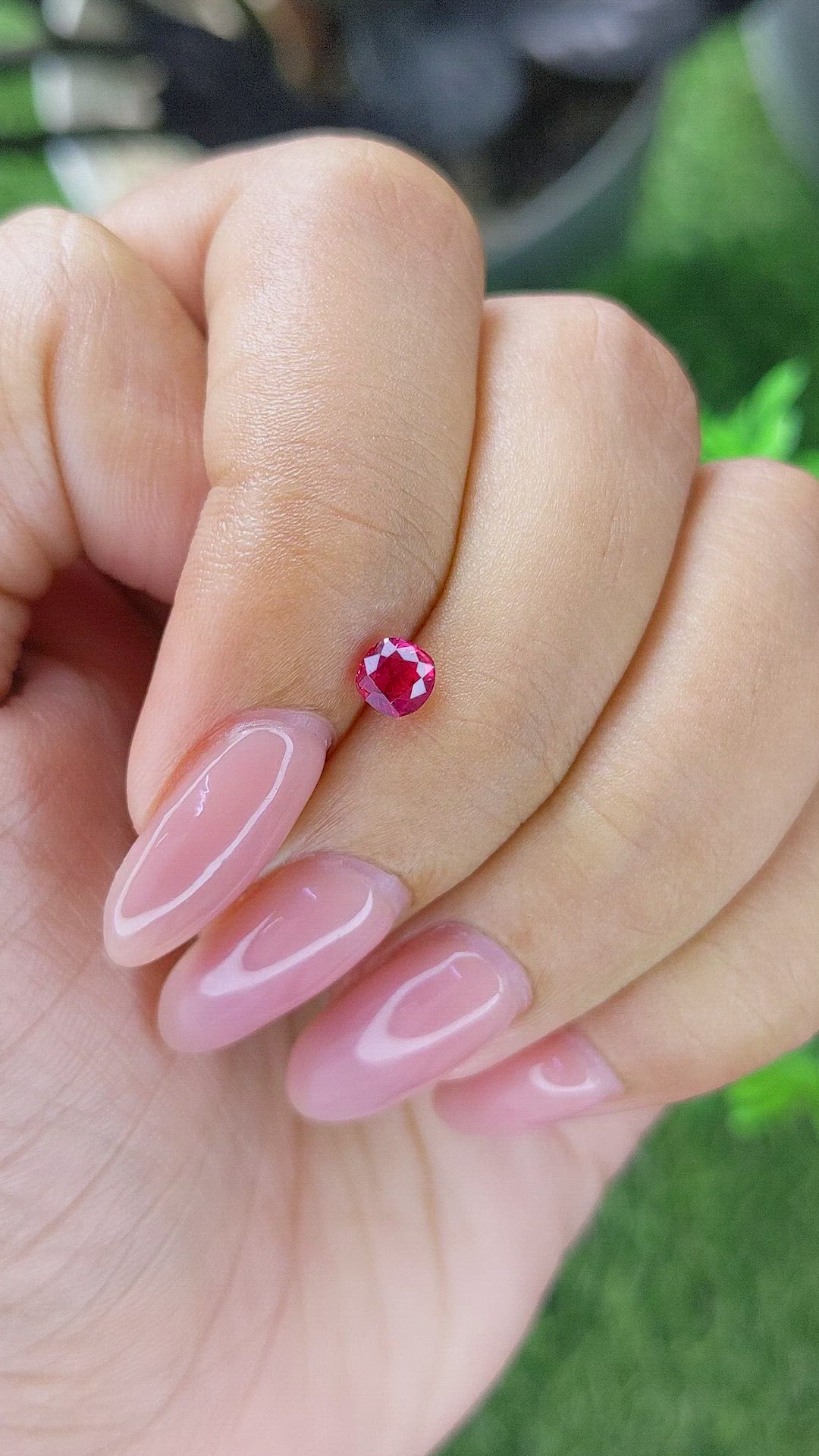 0.50 Ct. Pinkish Red Ruby from Tanzania Size Video