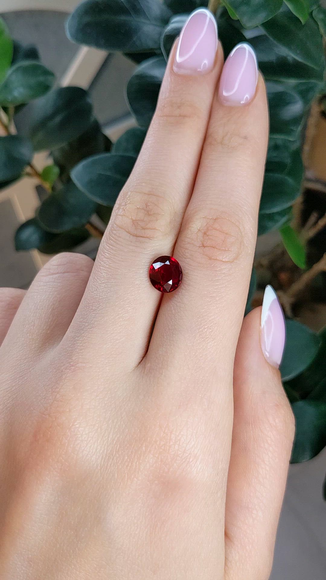 2.53 Ct. Ruby from Mozambique Size Video