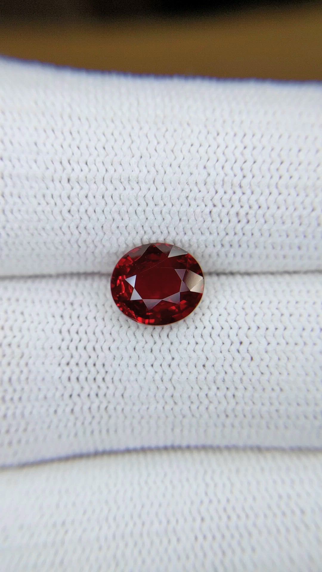2.53 Ct. Ruby from Mozambique Size Video