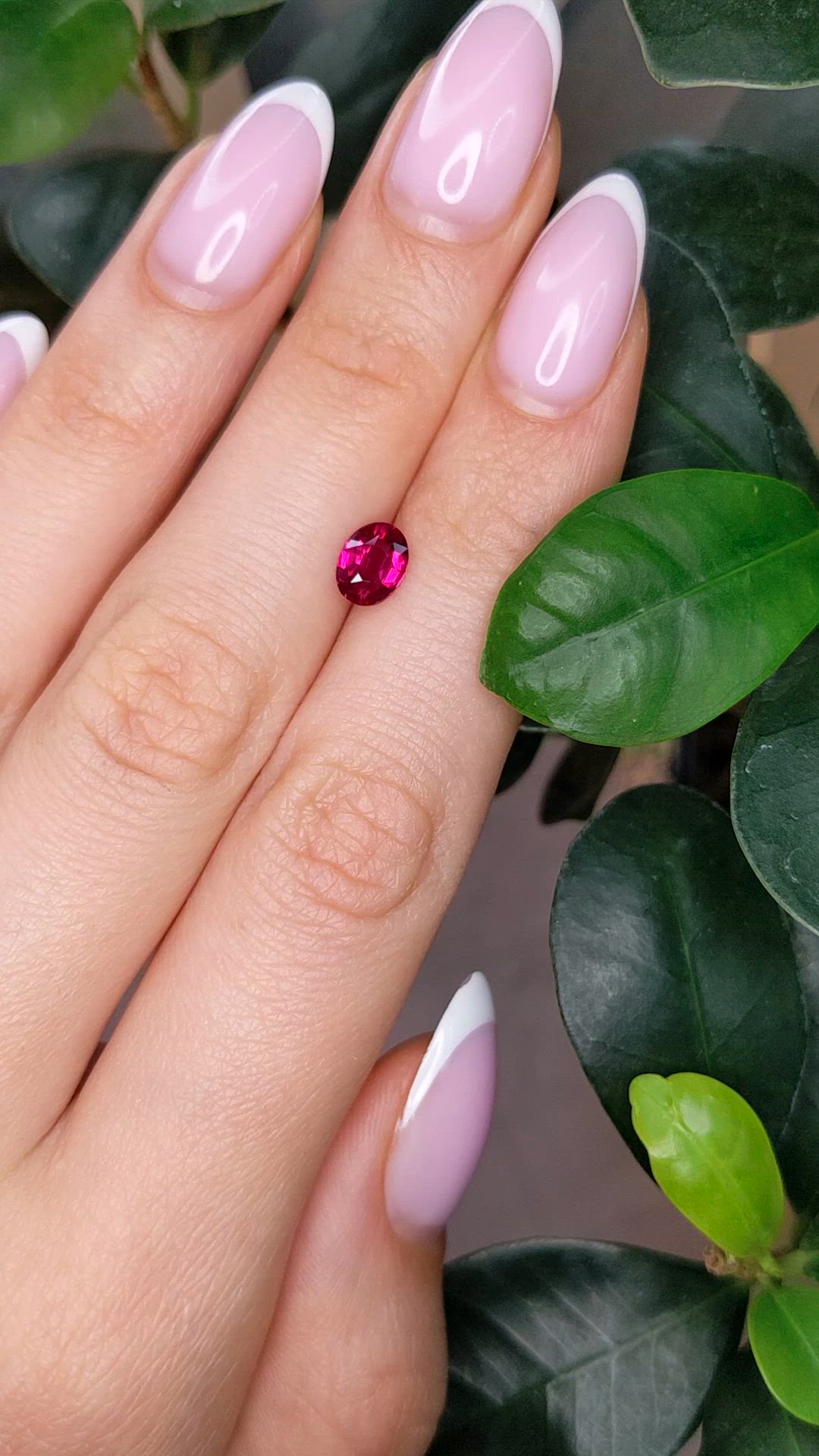 1.05 Ct. Pinkish Red Ruby from Mozambique Size Video