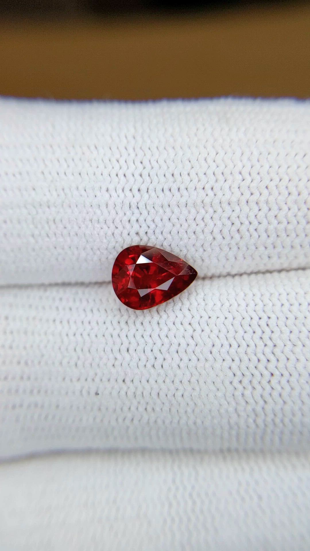 1.62 Ct. Ruby from Mozambique Size Video