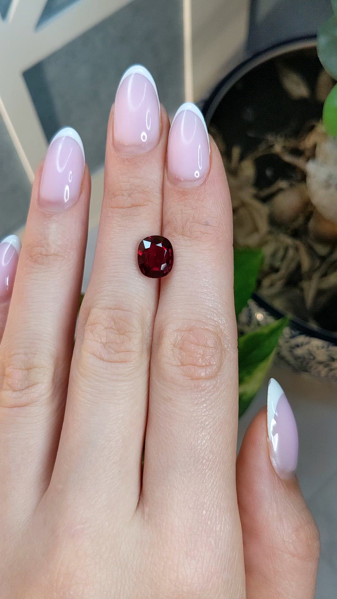 3.36 Ct. Ruby from Mozambique Size Video