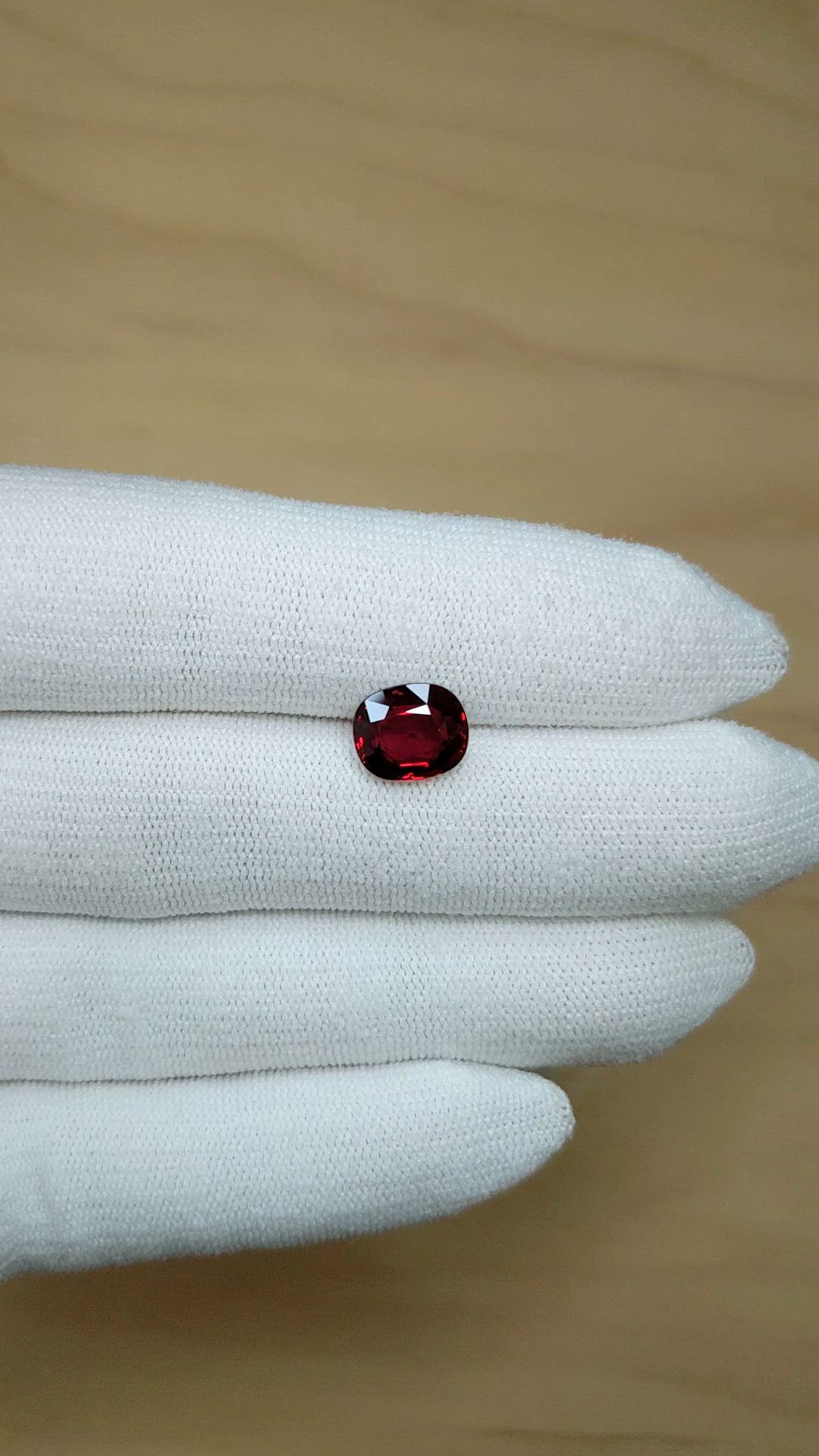 3.36 Ct. Ruby from Mozambique Size Video
