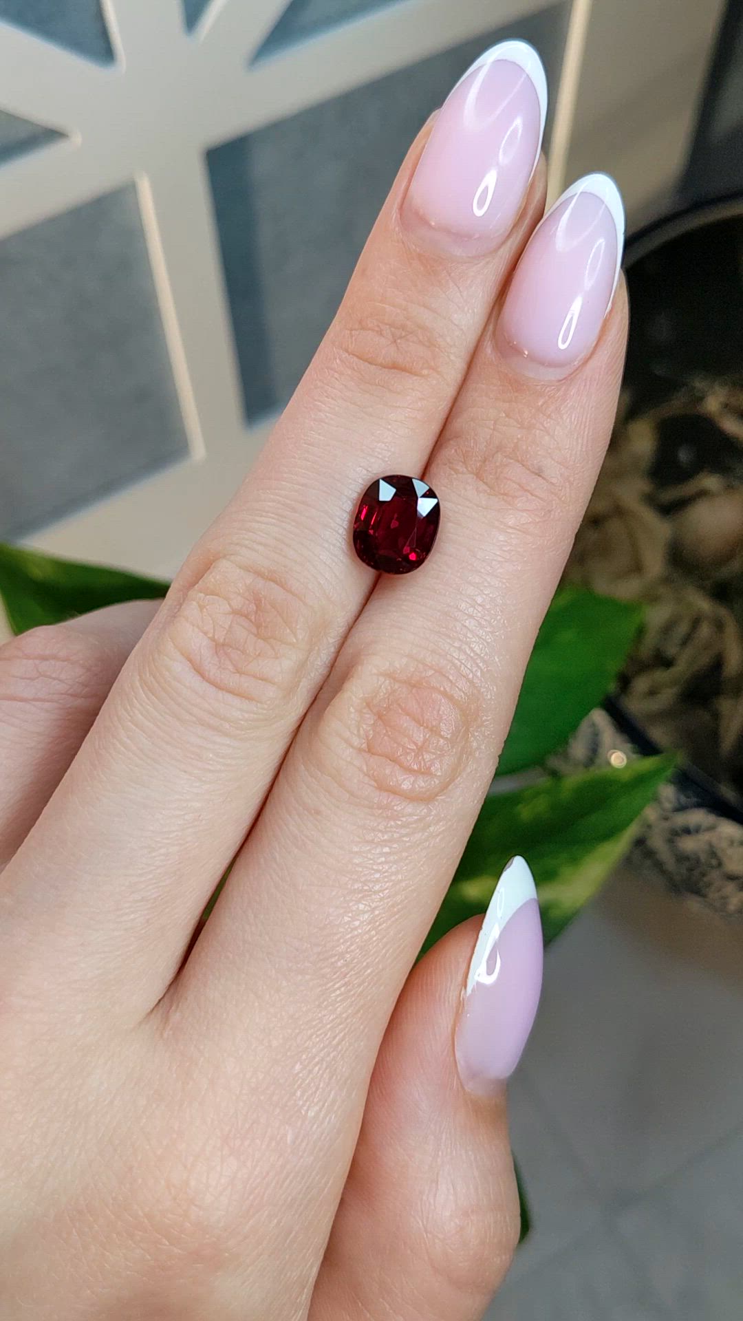 3.36 Ct. Ruby from Mozambique Size Video