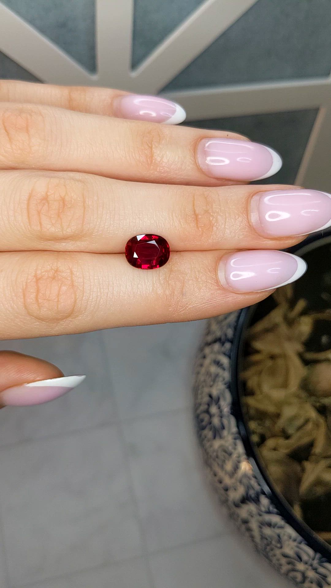 3.28 Ct. Ruby from Mozambique Size Video