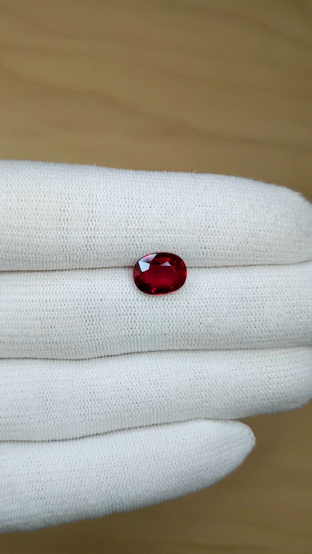 3.28 Ct. Ruby from Mozambique Size Video