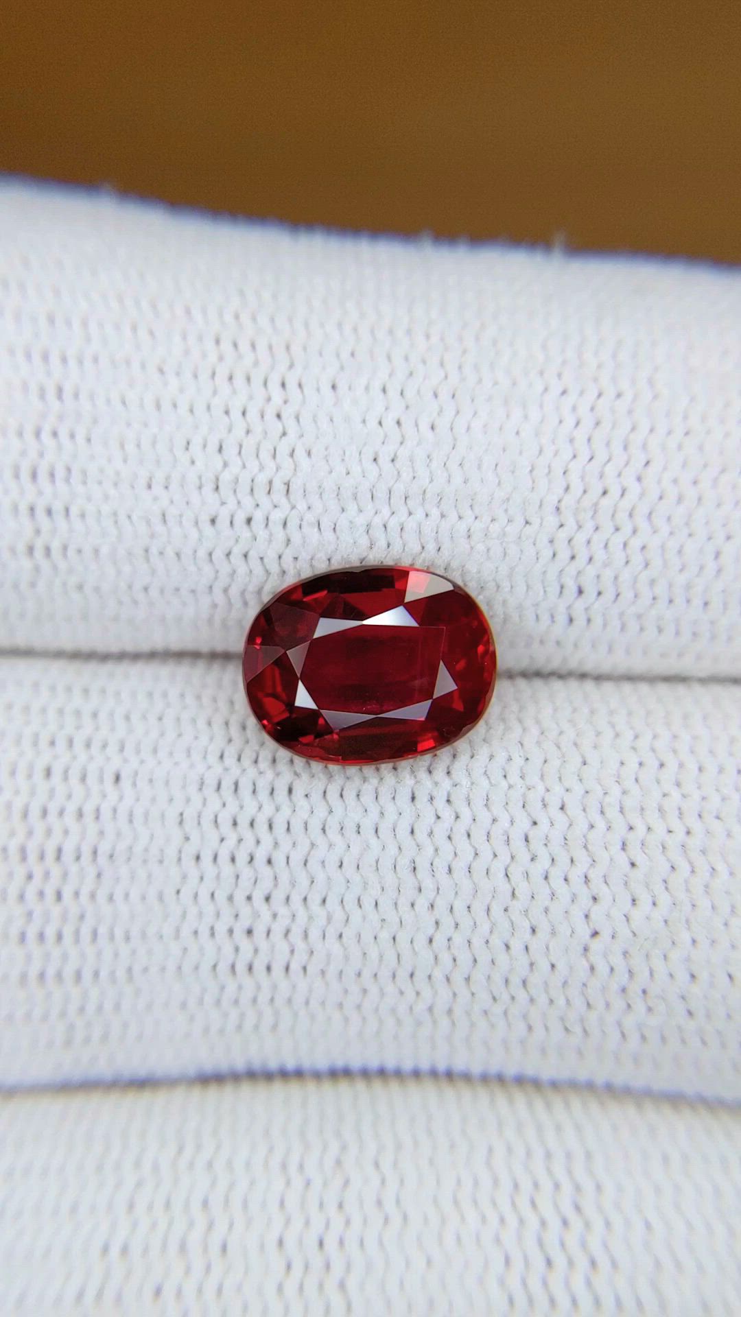 3.28 Ct. Ruby from Mozambique Size Video