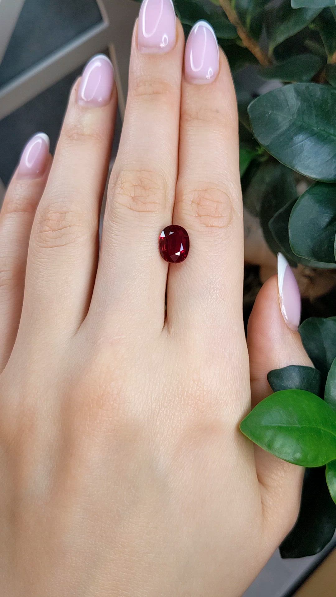 3.28 Ct. Ruby from Mozambique Size Video