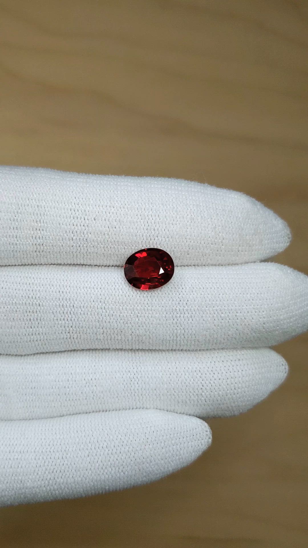 3.16 Ct. Ruby from Mozambique Size Video