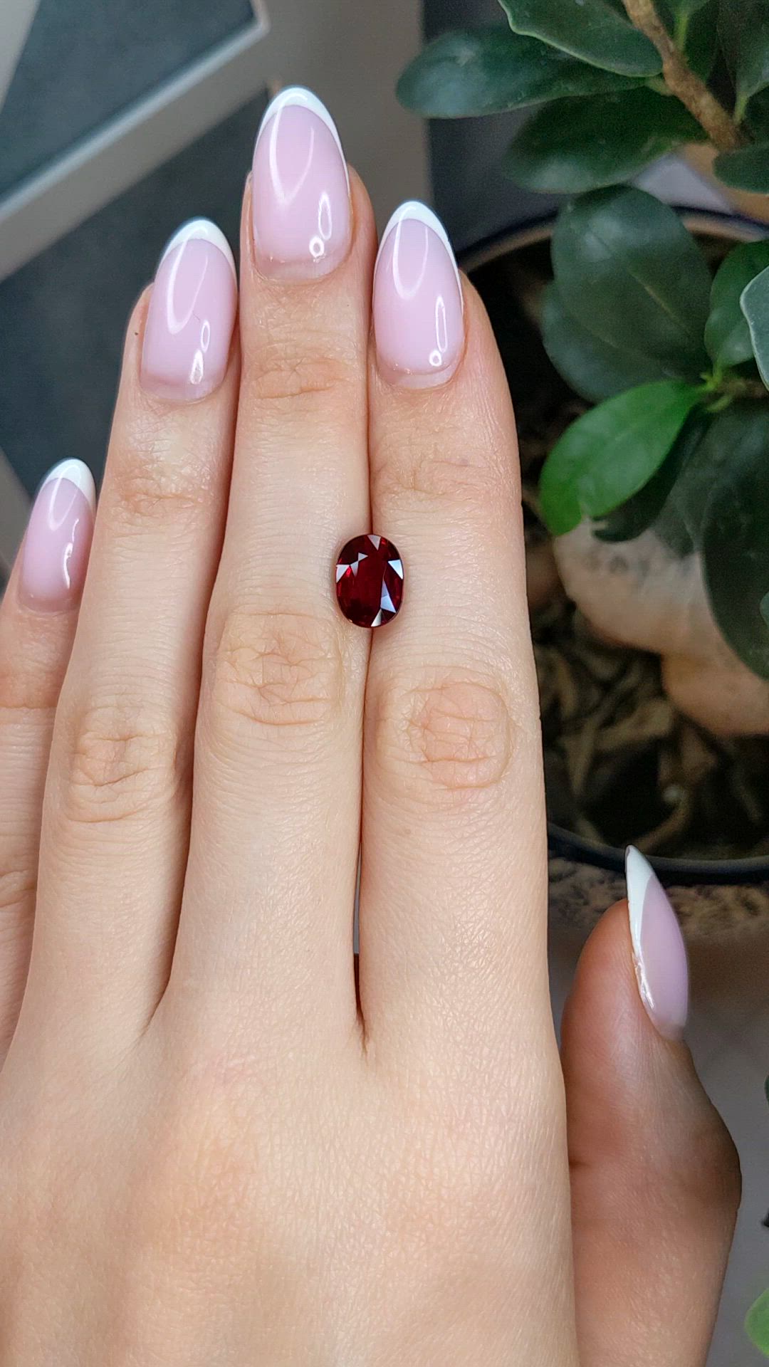 3.08 Ct. Ruby from Mozambique Size Video