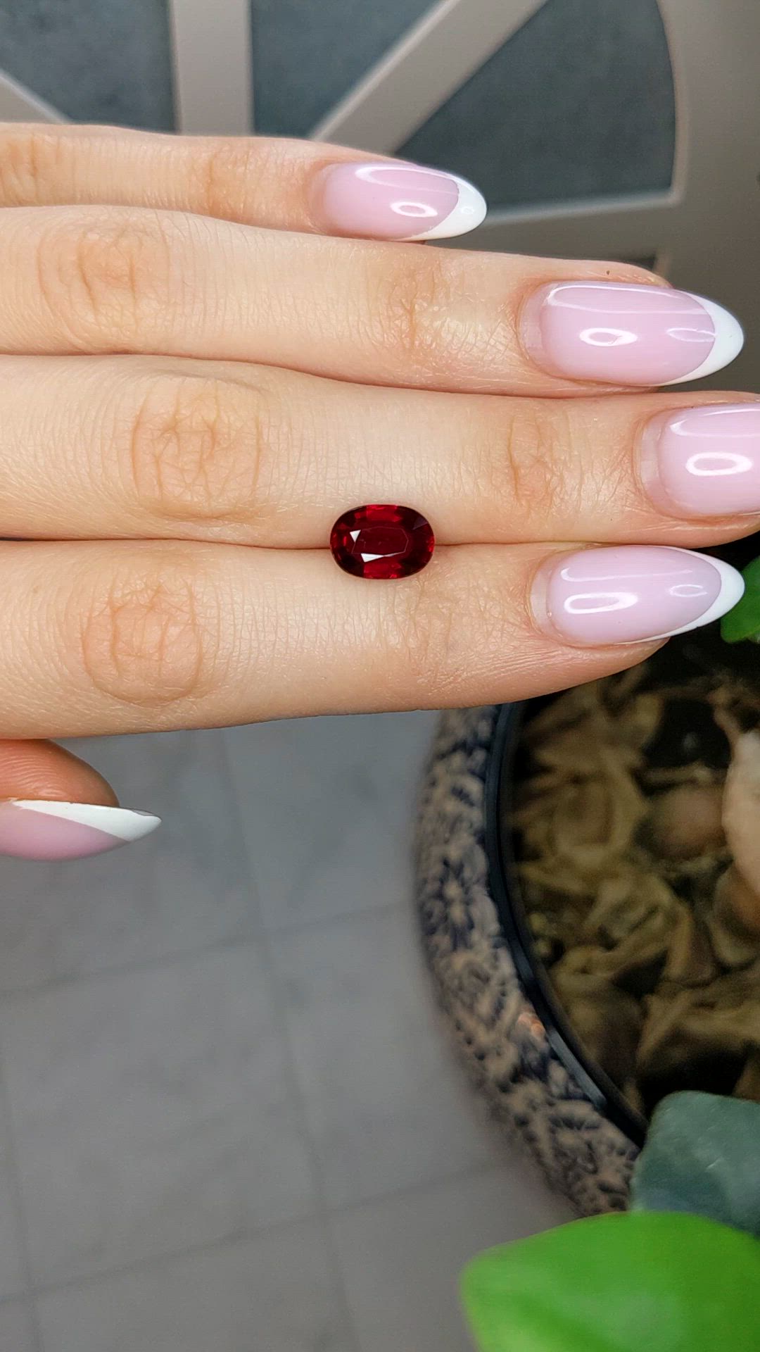 3.08 Ct. Ruby from Mozambique Size Video