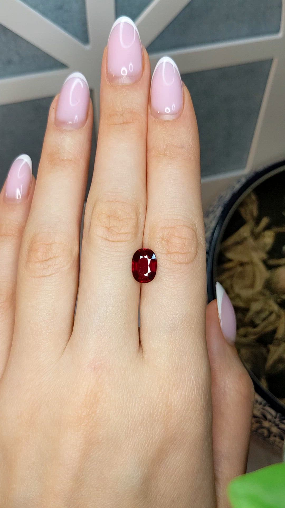 3.08 Ct. Ruby from Mozambique Size Video