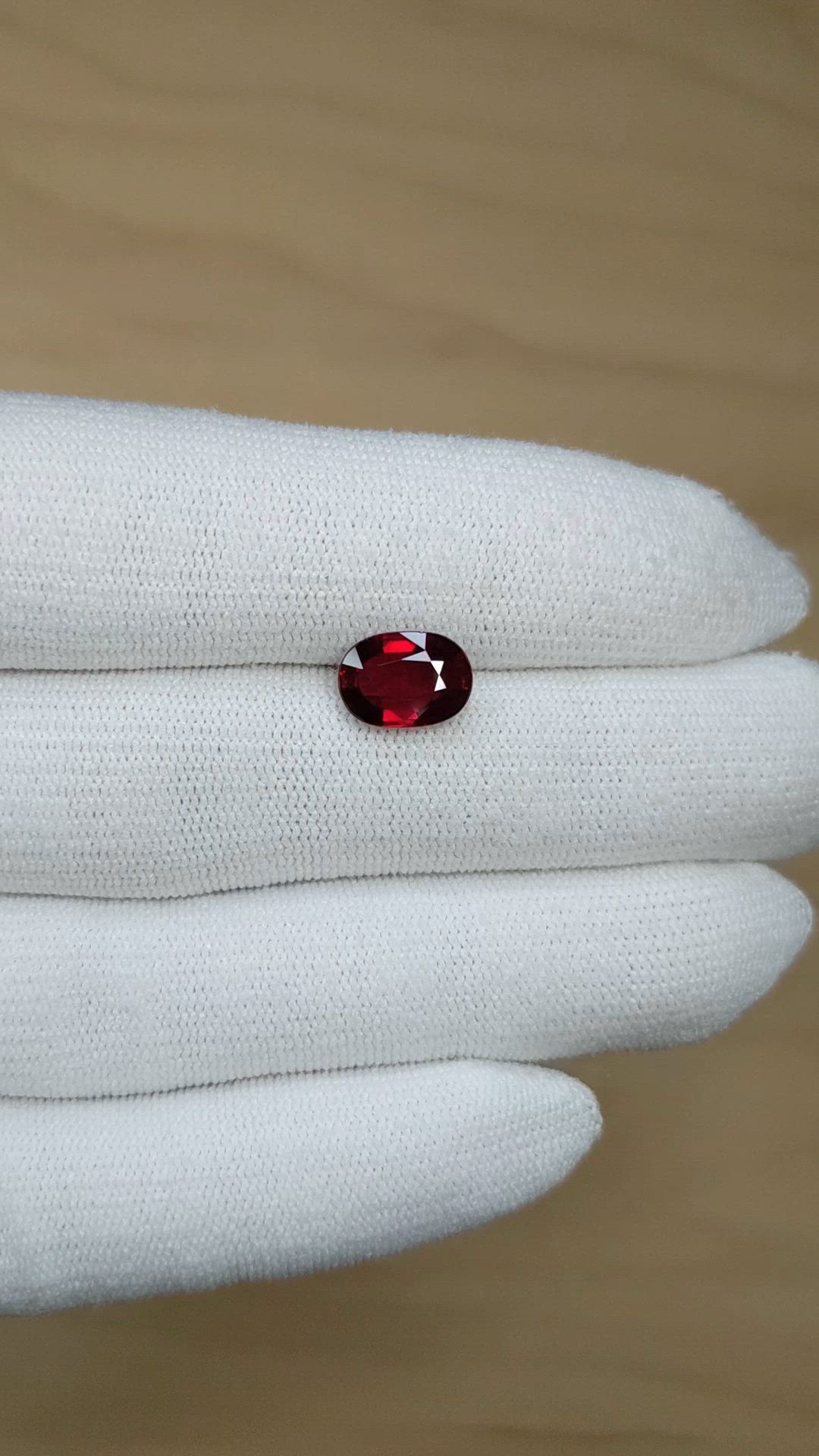 3.08 Ct. Ruby from Mozambique Size Video