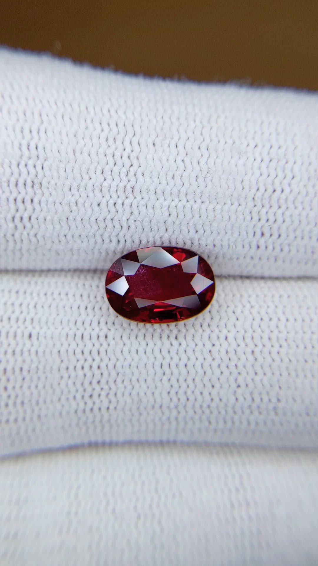 3.04 Ct. Ruby from Mozambique Size Video