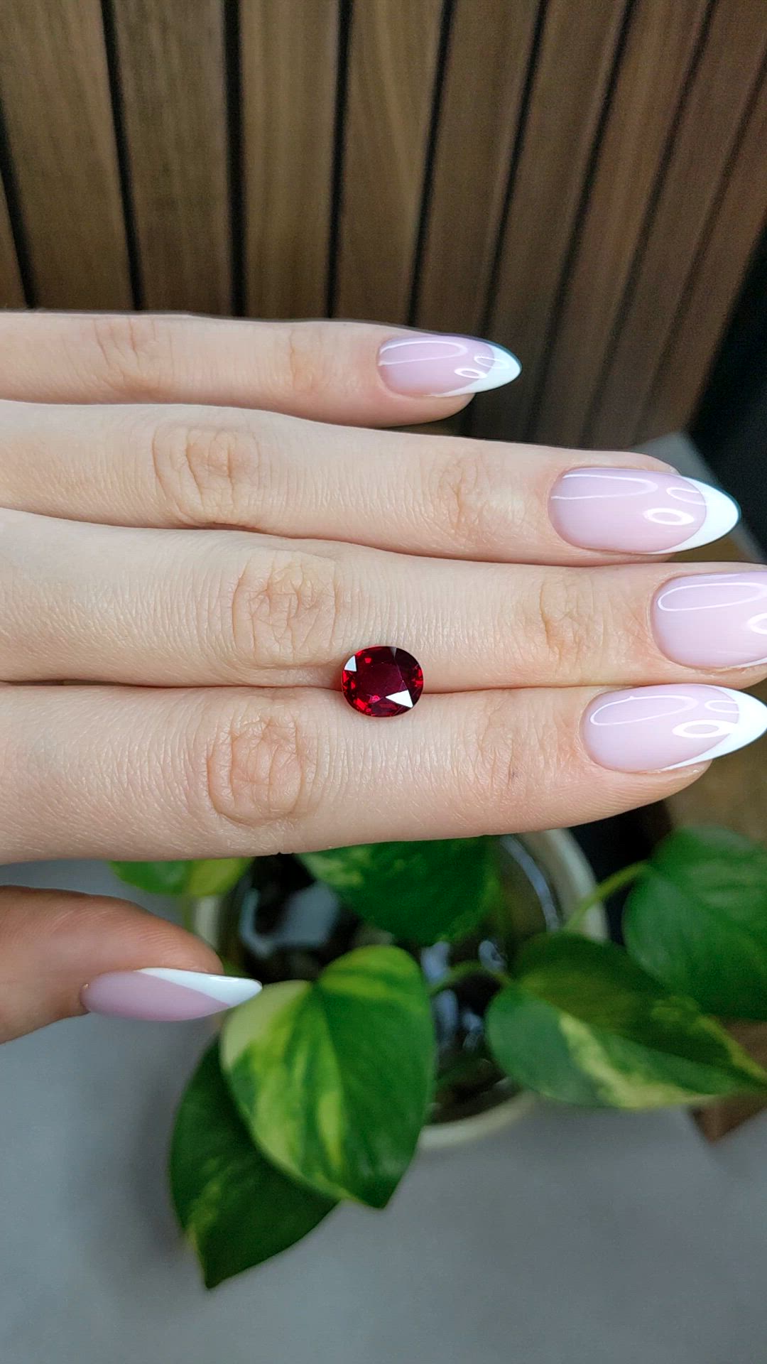 3.21 Ct. Ruby from Mozambique Size Video