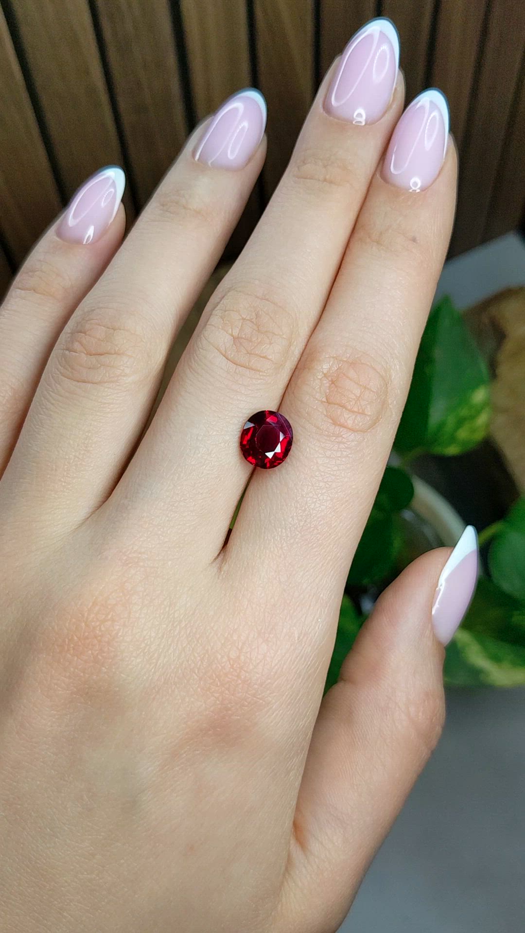 3.21 Ct. Ruby from Mozambique Size Video