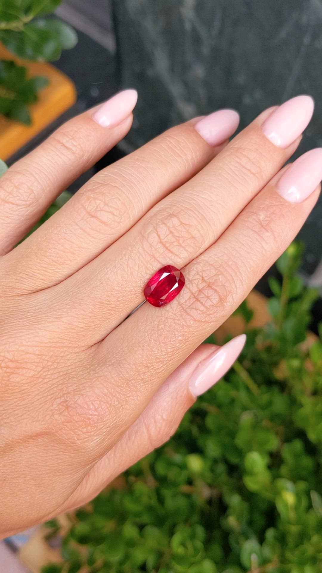 3.08 Ct. Ruby from Mozambique Size Video