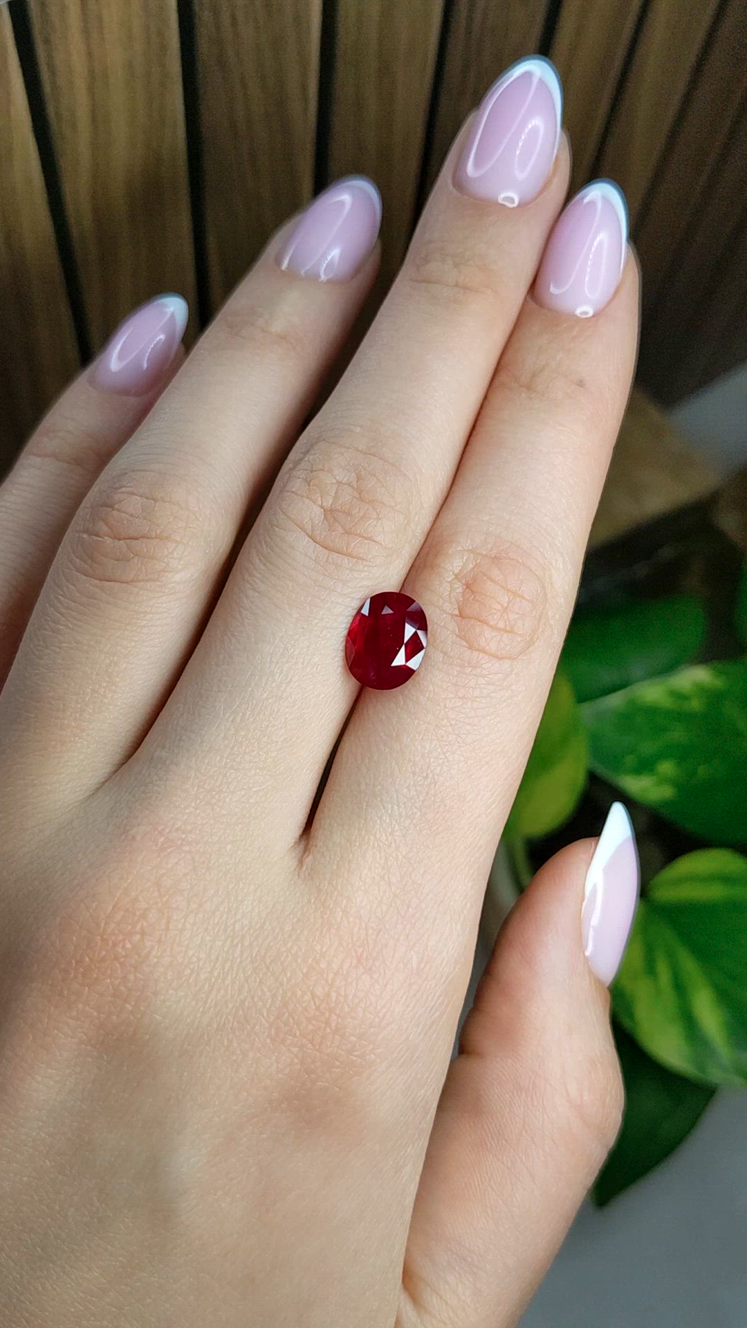 3.53 Ct. Ruby from Mozambique Size Video