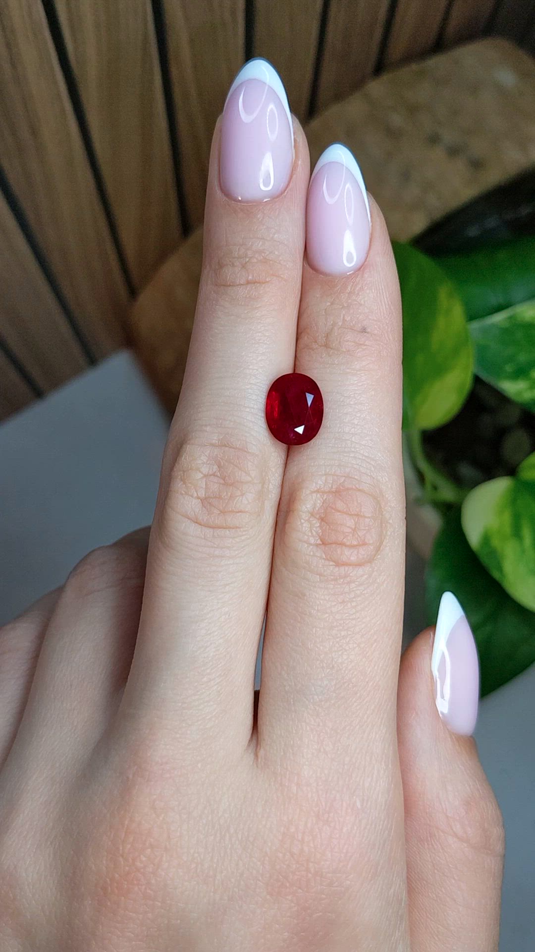 3.53 Ct. Ruby from Mozambique Size Video