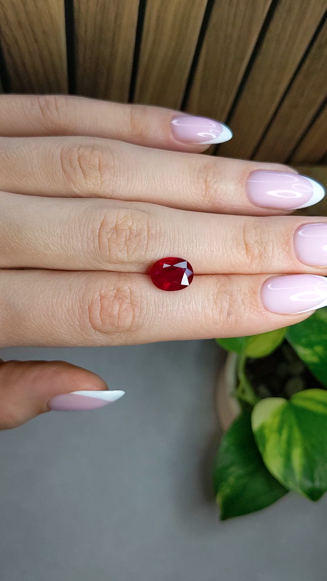 3.53 Ct. Ruby from Mozambique Size Video