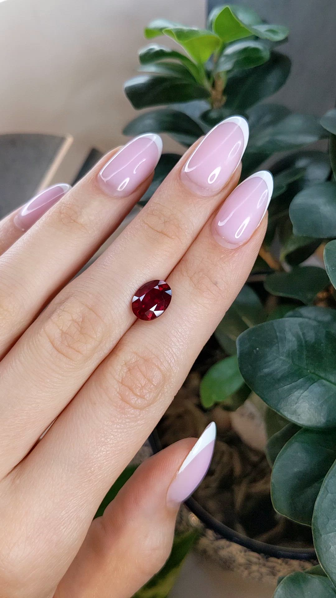 3.41 Ct. Ruby from Mozambique Size Video